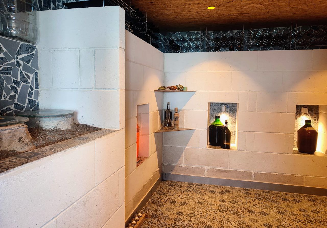 wine cellar in villa for sale in batumi