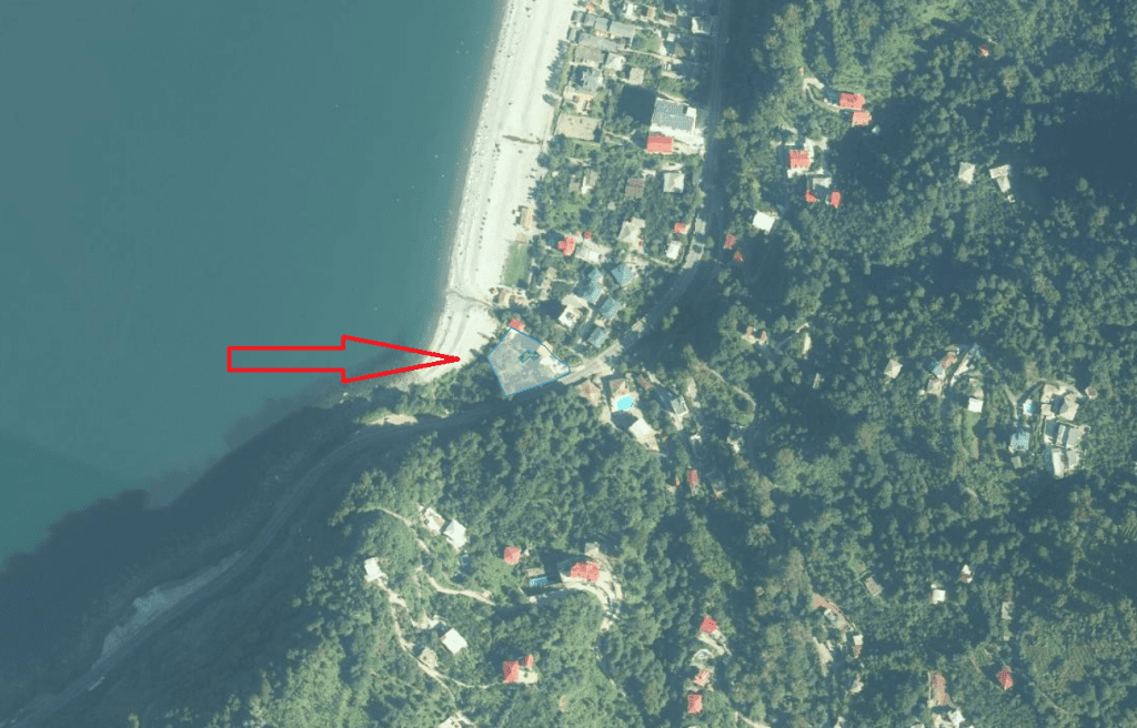 Ariel view of 2500 m2 land for sale in kvariati