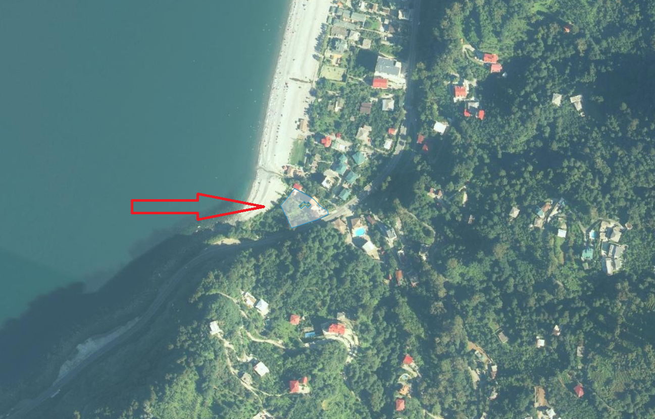 Ariel view of 2500 m2 land for sale in kvariati