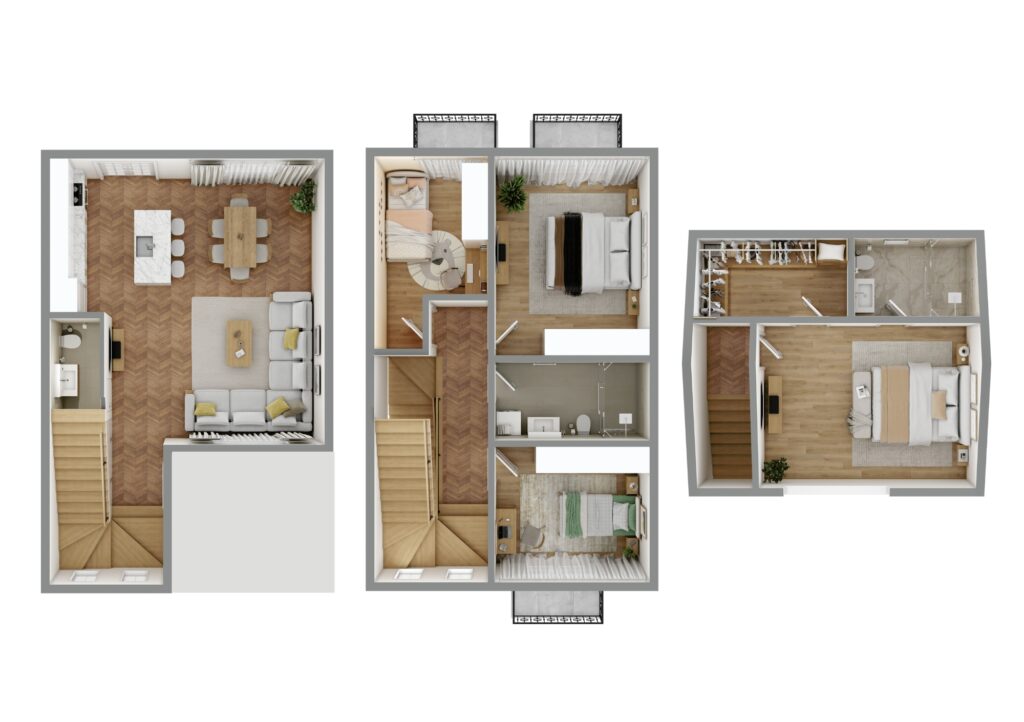 4 bedroom triplex