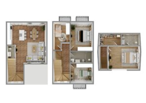 4 bedroom triplex