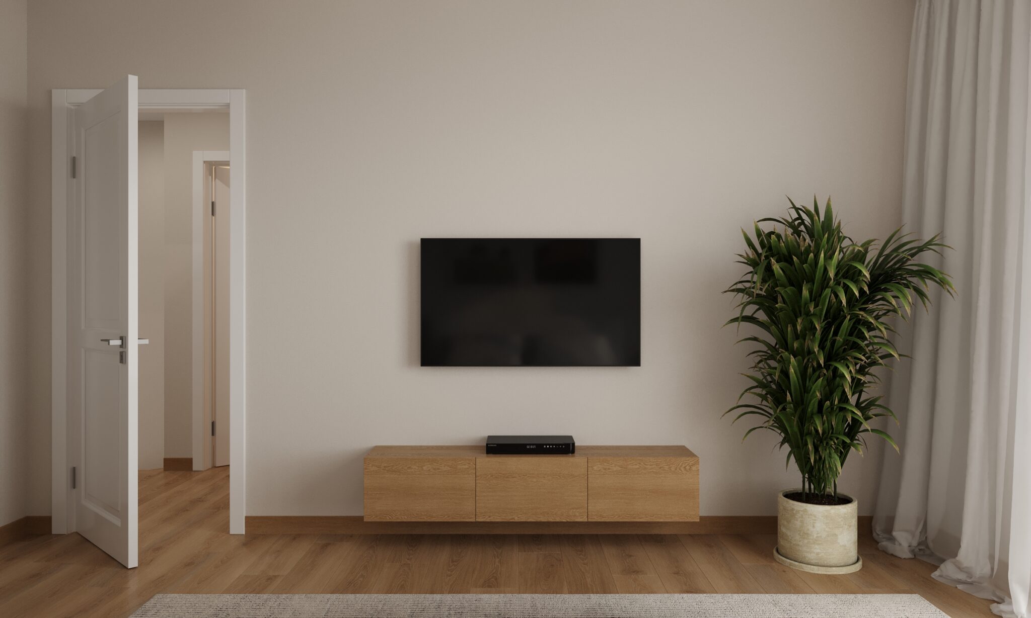 batumi villas bedroom tv