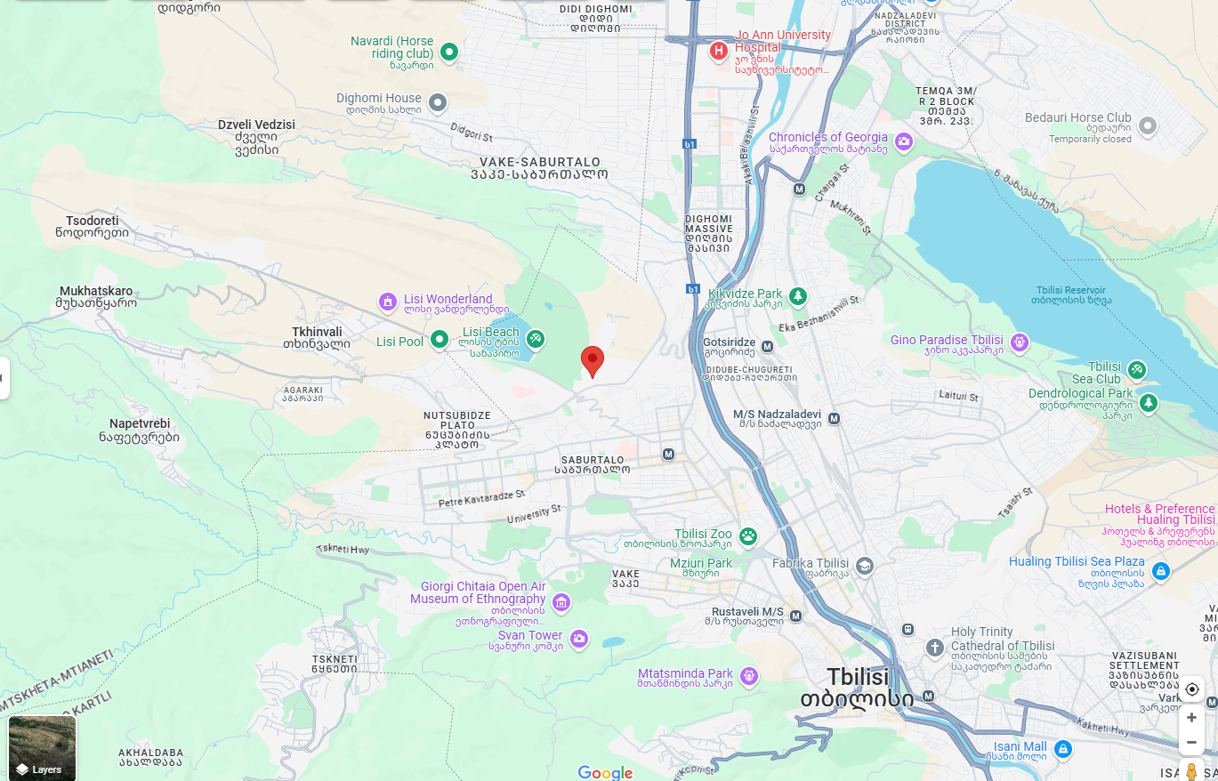 vake apartment location tbilisi